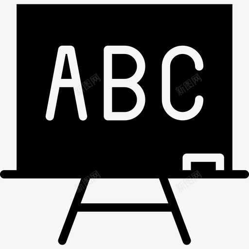 Abc49学校填充图标svg_新图网 https://ixintu.com 49学校 Abc 填充