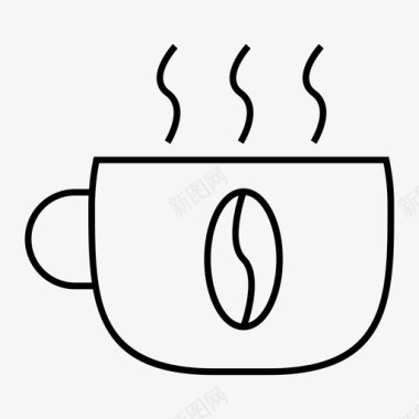 咖啡咖啡因咖啡休息时间图标图标