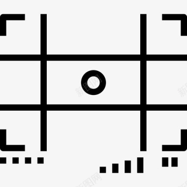 聚焦摄影35线性图标图标