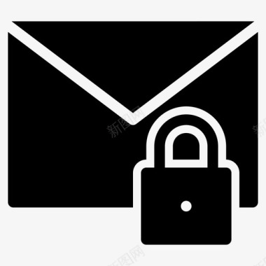 消息机密电子邮件信件图标图标