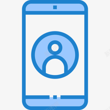 用户智能手机功能6蓝色图标图标