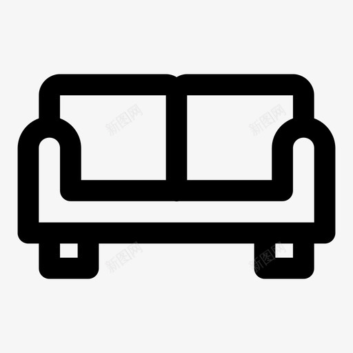 沙发家具图标svg_新图网 https://ixintu.com 内饰 家具 座椅 沙发 设计 随机8个粗体