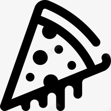 披萨送餐13直系图标图标
