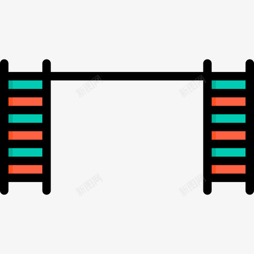 梯子游乐场9线性颜色图标svg_新图网 https://ixintu.com 梯子 游乐场 线性 颜色