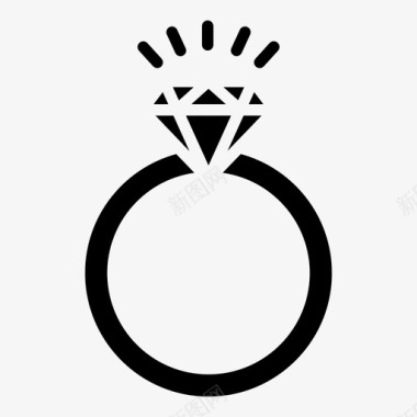戒指珠宝奢侈品图标图标