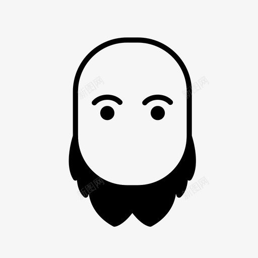 面部胡须面部毛发图标svg_新图网 https://ixintu.com 毛发 男性 胡须 面部 风格