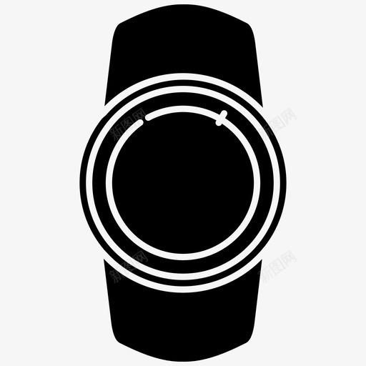 智能手表苹果手表可穿戴设备图标svg_新图网 https://ixintu.com 可穿戴设备 智能手表 腕表 苹果手表