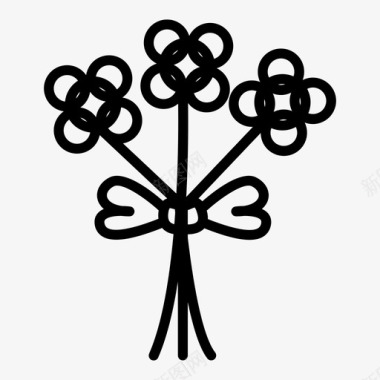 花心植物图标图标