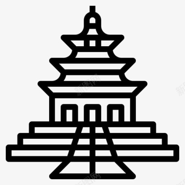 天坛中国宗教图标图标