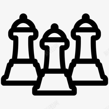 计划国际象棋解决方案图标图标