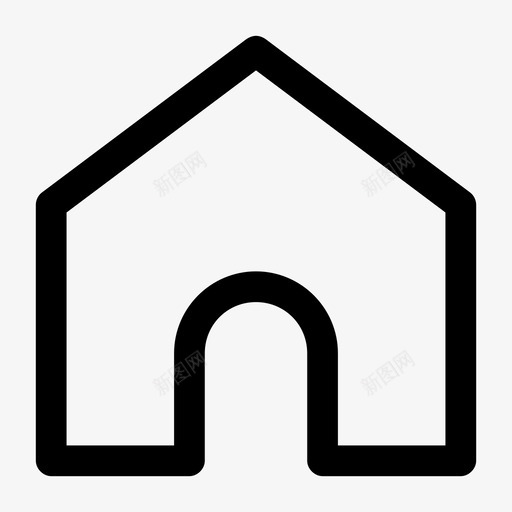 房子家主页按钮图标svg_新图网 https://ixintu.com 主页 主页按钮 家 房子 甜蜜的家