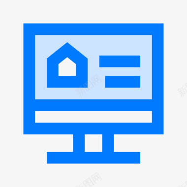 房地产房地产114蓝色图标图标