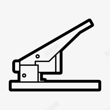 订书机紧固件床单图标图标