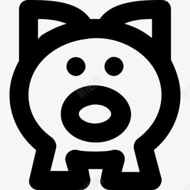 小猪经济货币银行图标图标