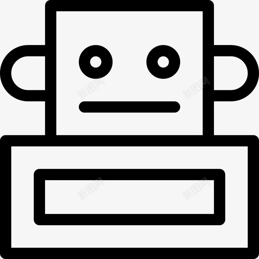 机器人网络线性图标svg_新图网 https://ixintu.com 机器人 线性 网络