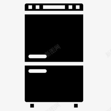 冰箱家用电器11填充图标图标