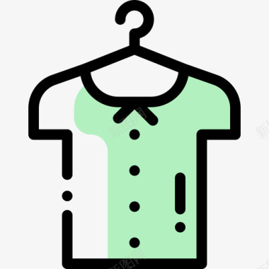 衬衫缝纫46漏色图标图标