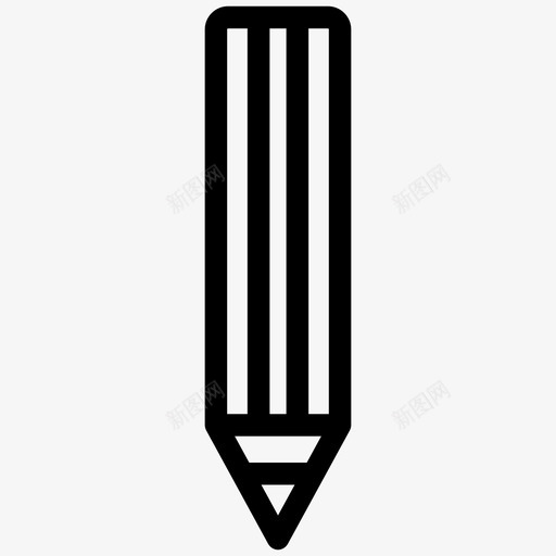 铅笔绘图工具平面图标svg_新图网 https://ixintu.com 工具 平面设计 绘图 铅笔