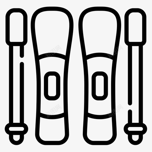 滑雪板冬衣及配件7直纹图标svg_新图网 https://ixintu.com 冬衣及配件7 滑雪板 直纹