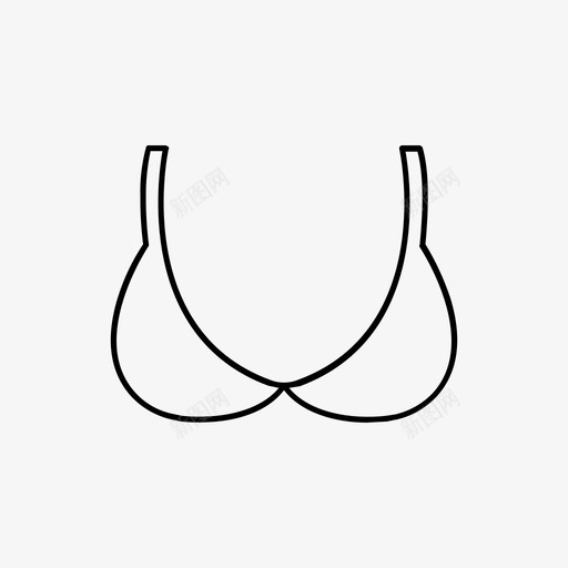 胸罩内衣图标svg_新图网 https://ixintu.com 内衣 胸罩