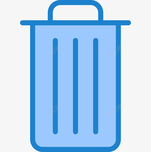 垃圾桶必需品波顿6号蓝色图标svg_新图网 https://ixintu.com 6号 垃圾桶 必需品 波顿 蓝色
