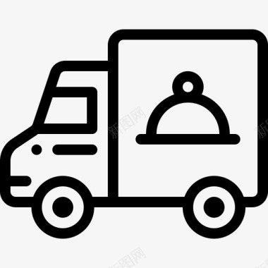 食品车食品运输17直线式图标图标