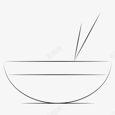 中餐碗饭图标图标