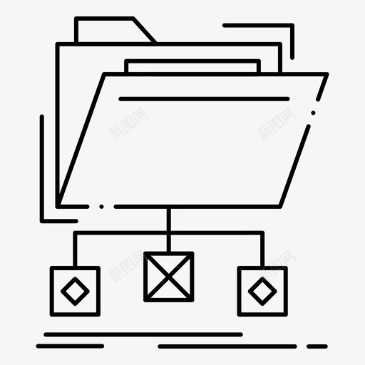 备份数据文件图标svg_新图网 https://ixintu.com web界面 备份 数据 文件 文件夹 网络