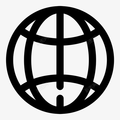 全局浏览器地球图标svg_新图网 https://ixintu.com 1个 互联网 全局 全球 地球 浏览器 混合 空白 粗体