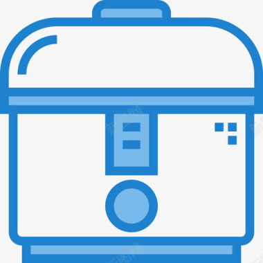 电饭煲家用设备5蓝色图标图标