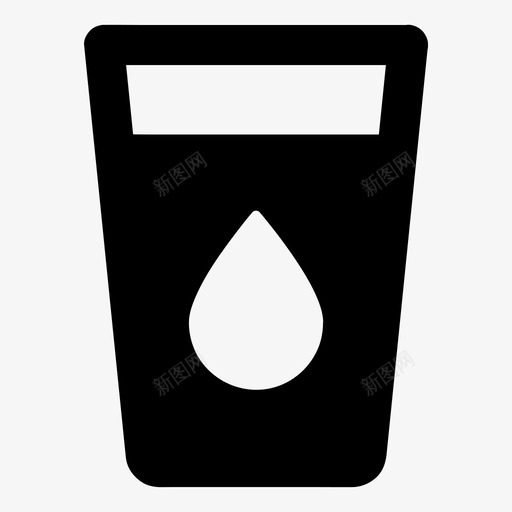 水玻璃饮料滴水图标svg_新图网 https://ixintu.com 图标 基本 尺寸 所有 水玻璃 滴水 矿物 饮料
