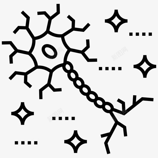 神经元细胞运动神经元神经细胞图标svg_新图网 https://ixintu.com 体细胞 医用大麻线图标 器官 神经元细胞 神经系统 神经细胞 细胞 运动神经元