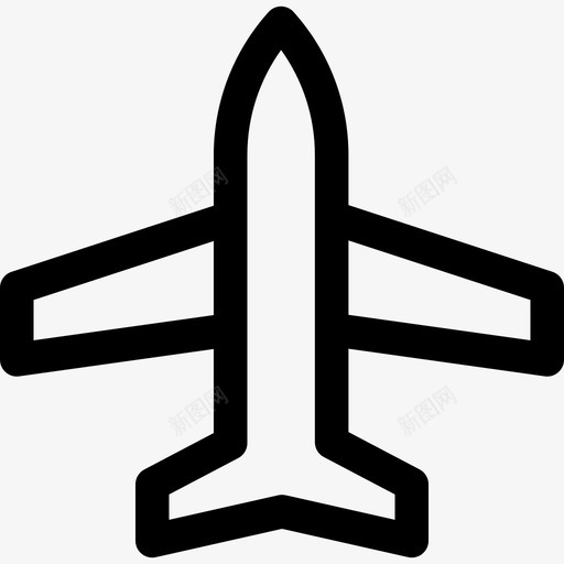 飞机电视7直线图标svg_新图网 https://ixintu.com 电视 直线 飞机