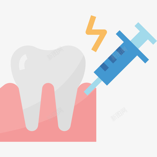 麻醉牙科10扁平图标svg_新图网 https://ixintu.com 扁平 牙科10 麻醉