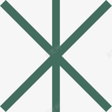 十字架占星术和符号学2平面图标图标