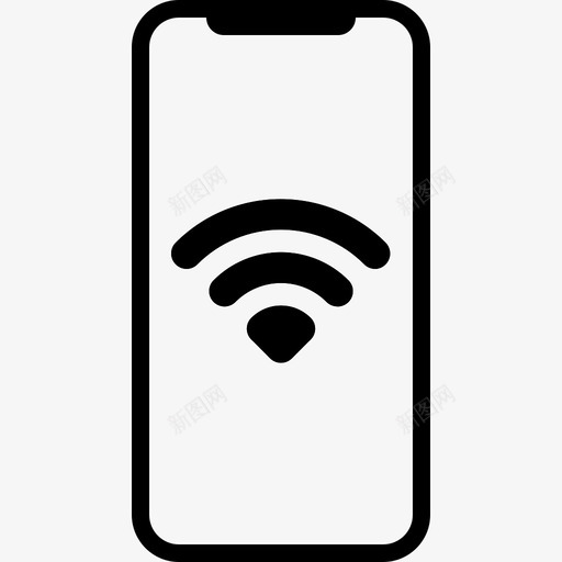 wifi信号完整图标svg_新图网 https://ixintu.com wifi信号 图标 完整 电话 电话功能