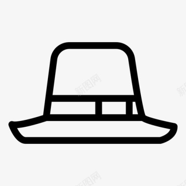 帽子布料服装图标图标