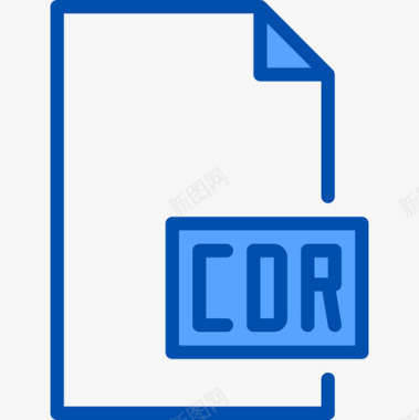 Cdr文件和文件夹12蓝色图标图标