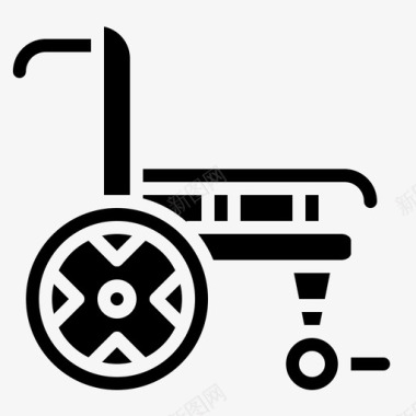 轮椅救命伤残图标图标