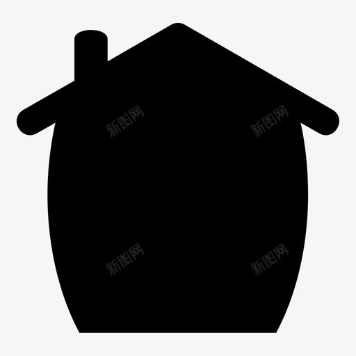 家建筑物家庭图标svg_新图网 https://ixintu.com 地方 家庭 建筑物 房子 简陋
