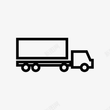 卡车起重机物流配送图标图标