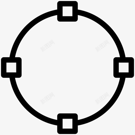 路径工具圆路径元素图标svg_新图网 https://ixintu.com 图形设计 圆 路径元素 路径工具