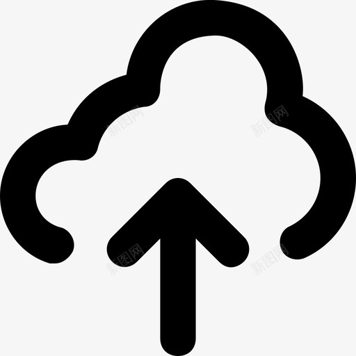 云上传箭头云计算图标svg_新图网 https://ixintu.com icloud 上传 云上传 云计算 箭头 设置网络和通信材料平滑线图标