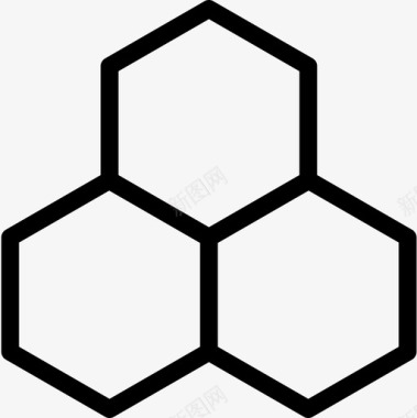 蜂巢自然57线性图标图标