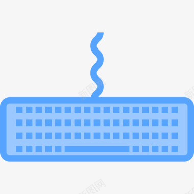 键盘电脑27蓝色图标图标