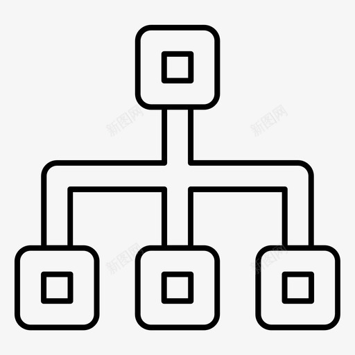 连接链接关系图标svg_新图网 https://ixintu.com 公司业务图标 关系 服务器 连接 链接