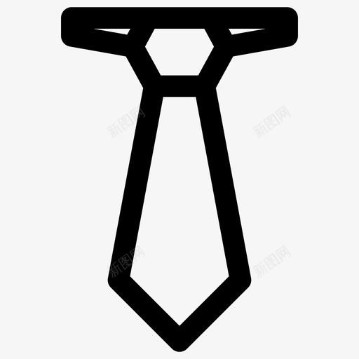 领带配饰服装图标svg_新图网 https://ixintu.com 时尚 服装 配饰 随机8个加粗 领带