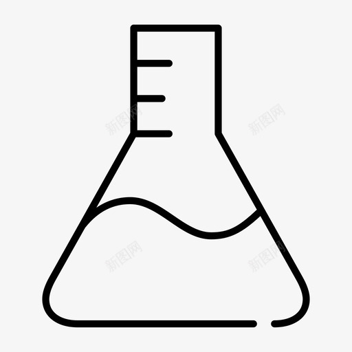 锥形烧瓶化学实验室图标svg_新图网 https://ixintu.com 化学 实验室 教育 烧瓶 科学 试管 锥形