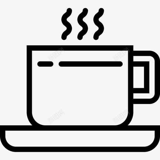 咖啡杯咖啡48线性图标svg_新图网 https://ixintu.com 咖啡48 咖啡杯 线性
