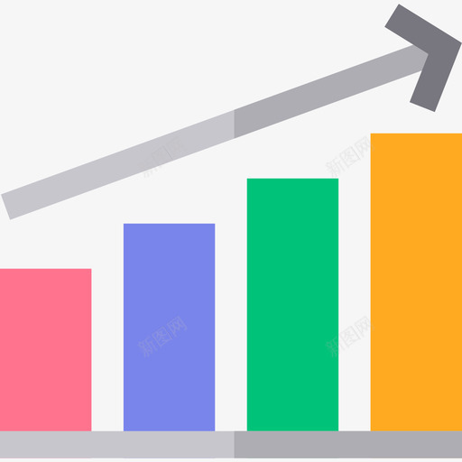 条形图销售额24持平图标svg_新图网 https://ixintu.com 持平 条形图 销售额24